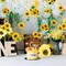54 Pcs Sunflower Hanging Swirls Decorations Sunflower Party Supplies Sun Flowers Hanging Ceiling Wall Decor for Birthday Party Baby Shower Sunflower Decorations Spring Summer Hanging Swirls